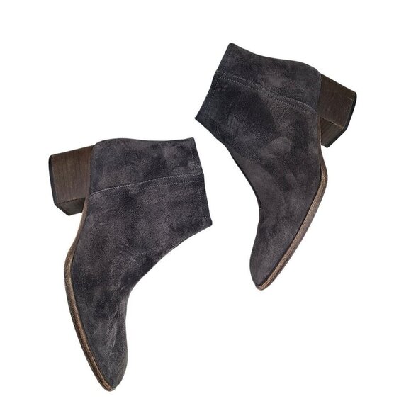 Rag & Bone Wesley Booties Asphlt Grey Suede EUR 8 US 7 - Picture 8 of 14